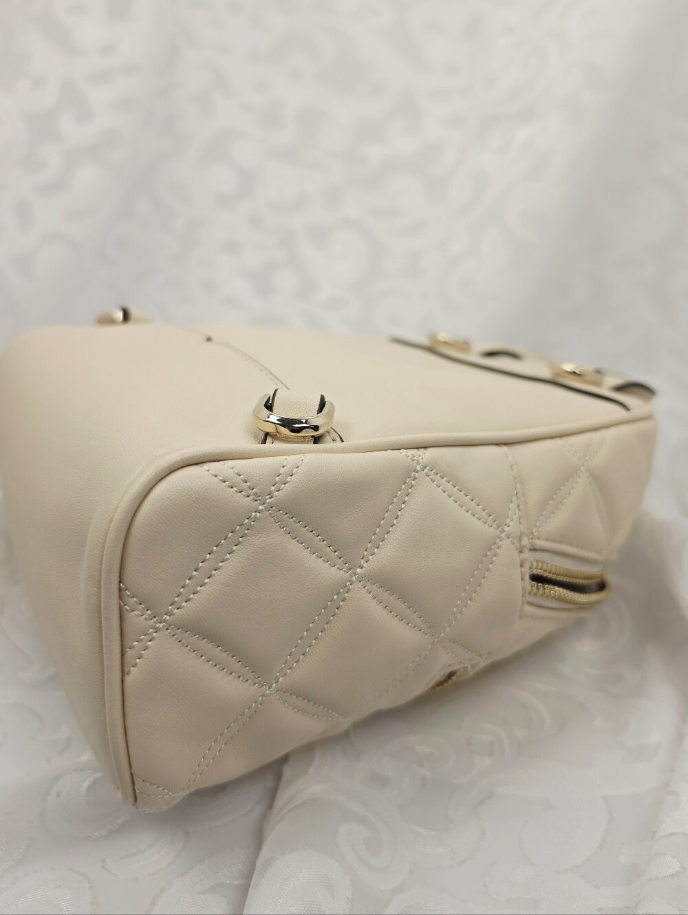 kate spade New York Quilted Cream Mini Backpack - Picture 5 of 10